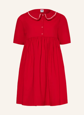 Petit Bateau Šaty S Volánky červená