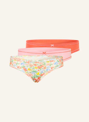 Petit Bateau Balení 3 Ks Kalhotek růžová / oranžová / žlutá