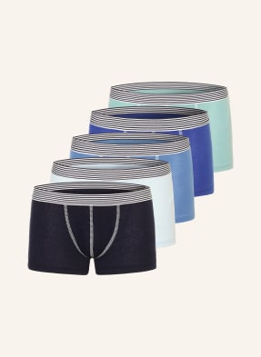 Petit Bateau Balení 5 Ks Boxerek modrá / tmavě modrá / tmavě modrá