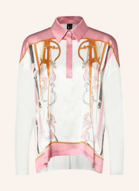 Marc Cain Blusenshirt Im Materialmix weiss