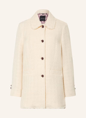 Marc Cain Tweed-Mantel weiss