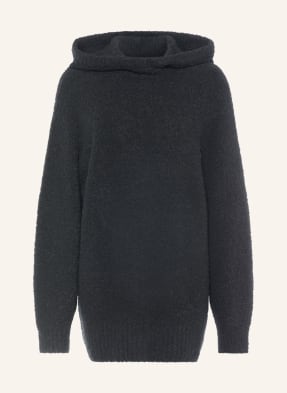 Marc Cain Pletená Mikina S Kapucí Z Alpaky 900 black new