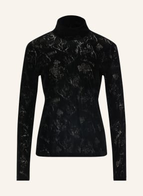 Marc Cain Tričko S Dlouhým Rukávem Ze Sametu 900 black new