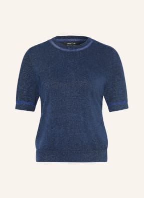 Marc Cain Strickshirt Mit Glitzergarn blau