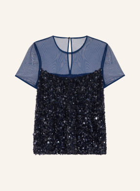 Marc Cain Blusenshirt Mit Pailletten blau