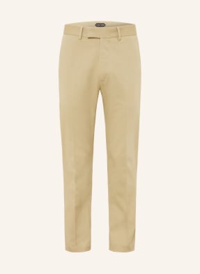 Tom Ford Chino Kalhoty Slim Fit světle hnědá