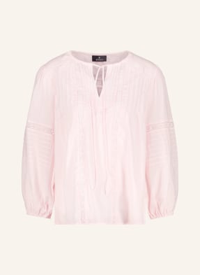 Monari Blusenshirt Mit Spitze rosa