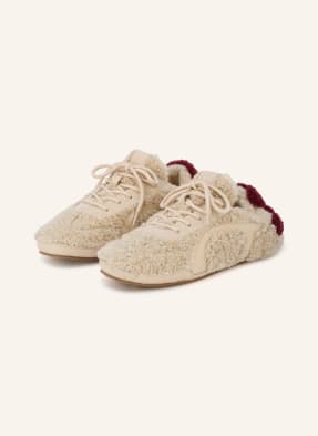 Dorothee Schumacher Sneakersy Sporty Shearling béžová / tmavě červená