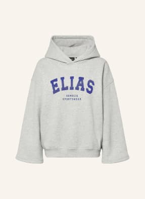 Elias Rumelis Oversized Mikina S Kapucí Ilvie světle šedá