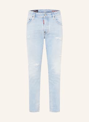 dsquared2 Destroyed Jeans Skater Extra Slim Fit blau