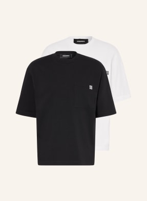 dsquared2 Sada 2 Triček černá / bílá