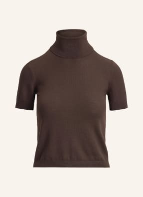 Ralph Lauren Collection Úpletové Tričko Z Kašmíru tmavě hnědá