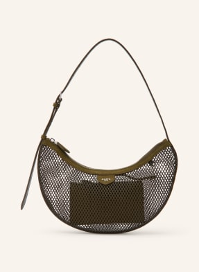 Alaïa Schultertasche Demi Lune gruen
