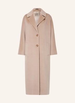 Cinzia Rocca Oversized Vlněný Kabát béžová