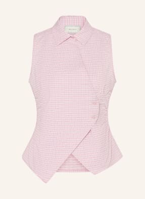 Neo Noir Blusentop Celest In Wickeloptik rosa