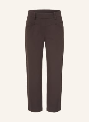 Cambio 7/8-Hose Elin Aus Jersey braun