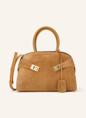 Ferragamo Schultertasche Hug beige