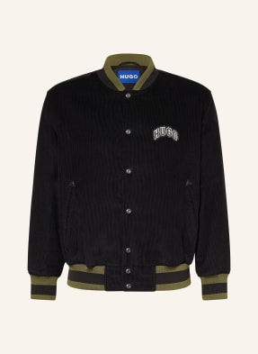 Hugo College-Jacke Berono Aus Cord schwarz
