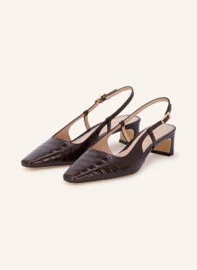 Stuart Weitzman Slingpumps Baby Babette hnědá / tmavě hnědá