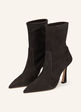 Stuart Weitzman Kotníkové Boty Vinnie Bootie 85 tmavě šedá