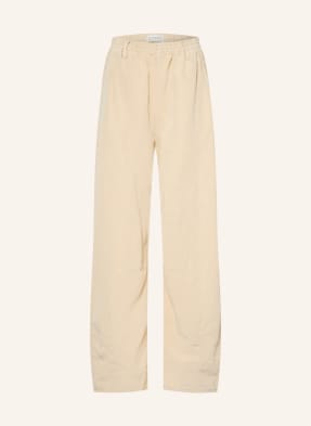 Allsaints Kalhoty Jett S Lněným Vzorem světle hnědá