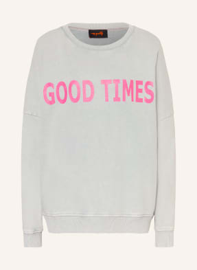 Miss Goodlife Mikiny Oversize šedá / růžová