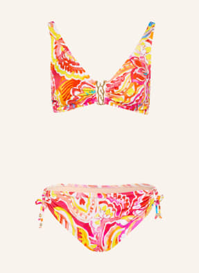 Charmline Bralette Bikiny Summer Infusion červená / fialová / žlutá