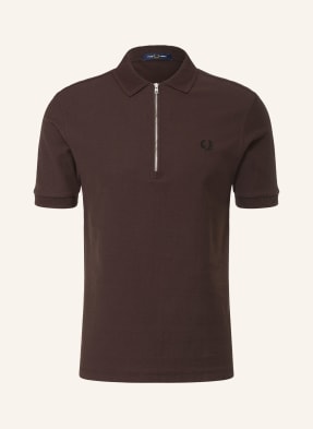 Fred Perry Polokošile Z Piké tmavě hnědá