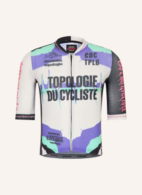 Café Du Cycliste Cyklistický Dres Bergida Topologie mátová / fialová / černá