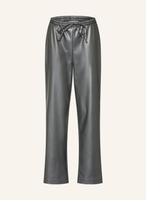 Joseph Ribkoff Hose In Lederoptik silber
