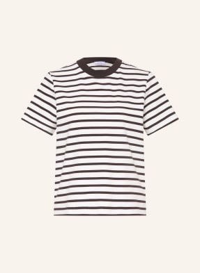 Darling Harbour Tričko darkbrown /offwhite