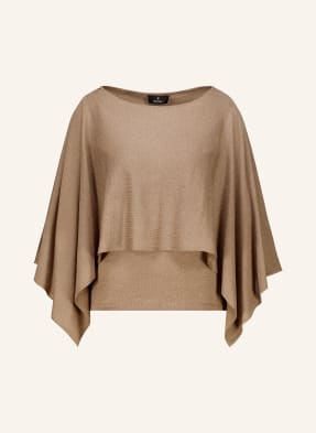 Monari Cape S Třpytivou Přízí béžová