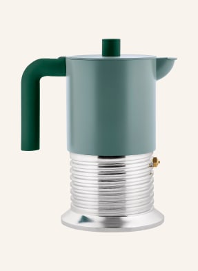 Alessi Espresso Vařič Vite petrolejová / stříbrná