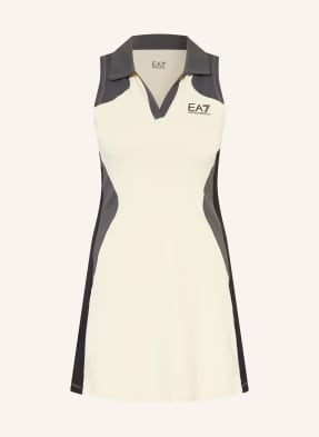 ea7 Emporio Armani Tenisové Šaty Tennis Pro krémová / tmavě šedá / černá