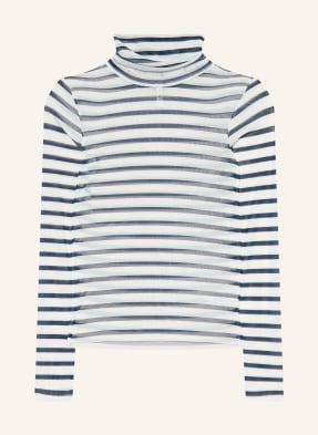 10days Tričko S Rolákem Ze Síťoviny bílá / tmavě modrá