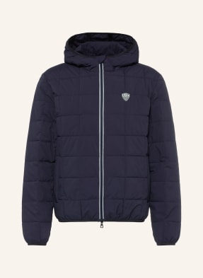 ea7 Emporio Armani Prošívaná Bunda tmavě modrá