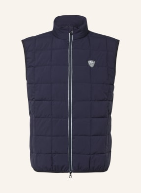 ea7 Emporio Armani Prošívaná Vesta tmavě modrá
