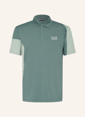 ea7 Emporio Armani Funkční Polokošile Tennis Pro zelená / světle zelená