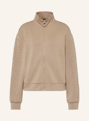 ea7 Emporio Armani Mikina S Ozdobnými Kamínky béžová