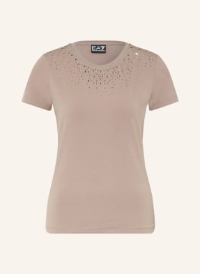 ea7 Emporio Armani Tričko Train Precious S Ozdobnými Kamínky šedá