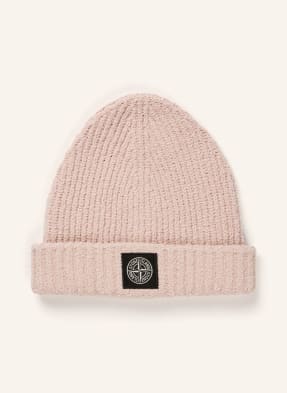 Stone Island Bouclé-Mütze rosa