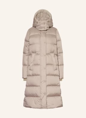 Marc O'polo Daunenmantel Mit Abnehmbarer Kapuze Und Kunstfell beige