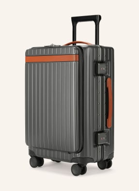 Carl Friedrik Kufr Na Kolečkách The Carry-On X tmavě šedá / koňaková