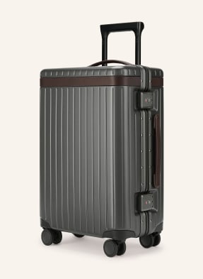 Carl Friedrik Kufr Na Kolečkách The Carry-On tmavě šedá / tmavě hnědá