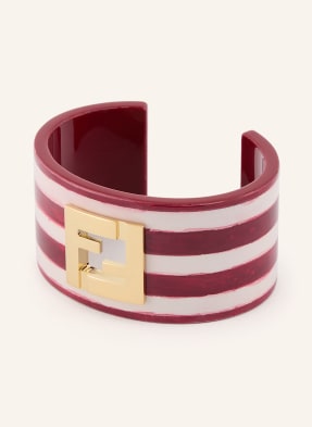 Fendi Náramek Forever Fendi tmavě červená / zlatá / krémová