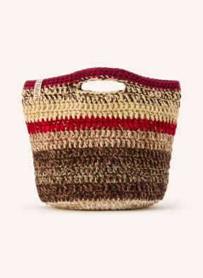 Ultraviolhat Handtasche Rviera Mit Glitzergarn braun