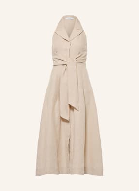 Reiss Leinenkleid Tara beige