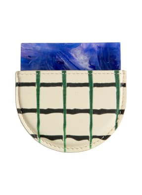 Dries Van Noten Bleu Tartan Kosmetické zrcátko