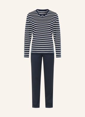 Schiesser Schlafanzug Casual Essentials blau