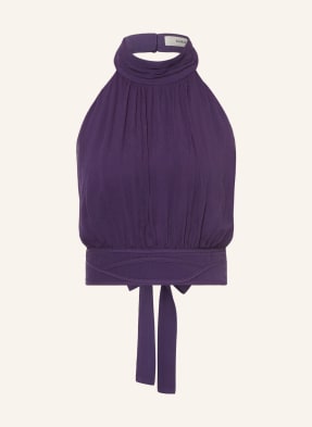 Ba&Sh Cropped Top Oia tmavě fialová